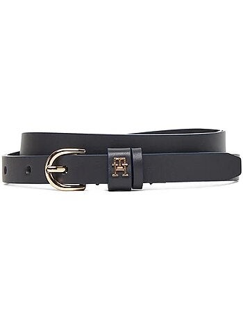 Cinto preto tommy hilfiger essentials para mulher