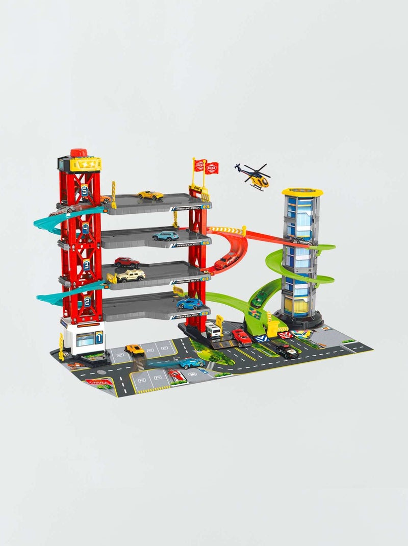 Circuito e garagem para carros Multicor - Kiabi