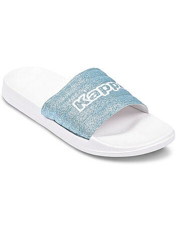 Kappa chinelo mulher piscina glitter glossy leopardo
