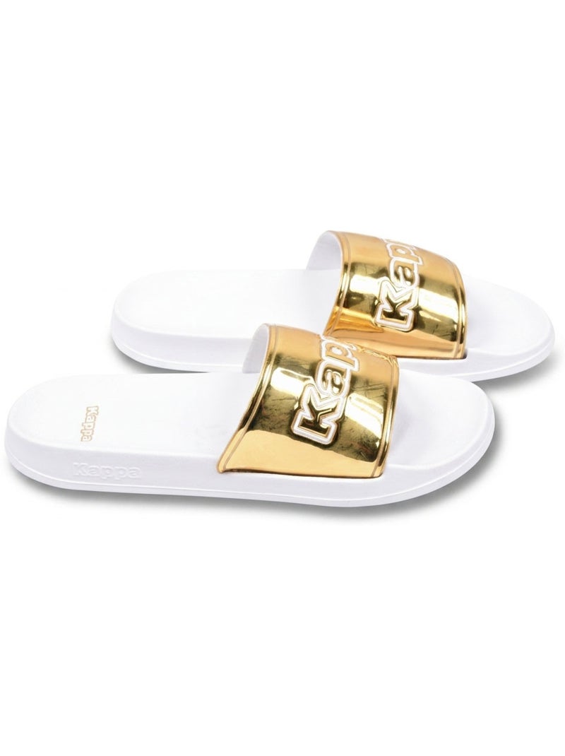 Claquete Mulher Piscina Brilho Leopardo KAPPA Ouro - Kiabi