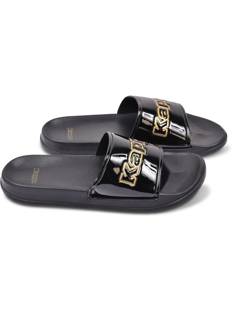 Claquete Mulher Piscina Brilho Leopardo KAPPA Preto - Kiabi
