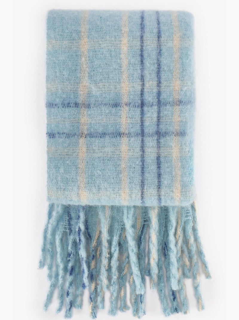 Clara cachecol às riscas penti Azul-céu - Kiabi