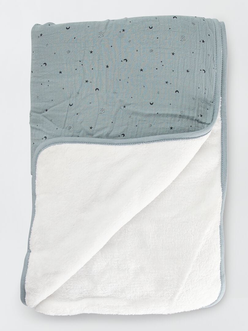 Cobertor 80 x 100 cm estampado AZUL - Kiabi
