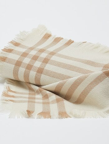 Cobertor aos quadrados 160 x 130 cm - Kiabi Home