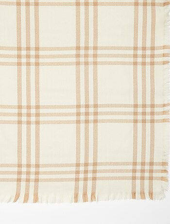 Cobertor aos quadrados 160 x 130 cm - Kiabi Home