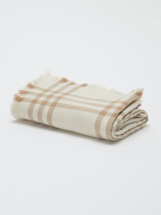 Cobertor aos quadrados 160 x 130 cm - Kiabi Home