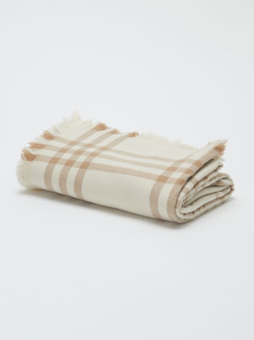 Cobertor aos quadrados 160 x 130 cm - Kiabi Home - Kiabi