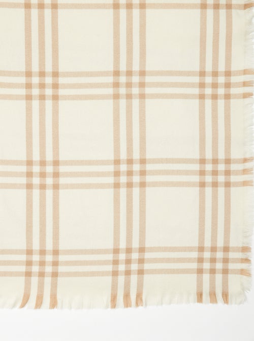 Cobertor aos quadrados 160 x 130 cm - Kiabi Home - Kiabi