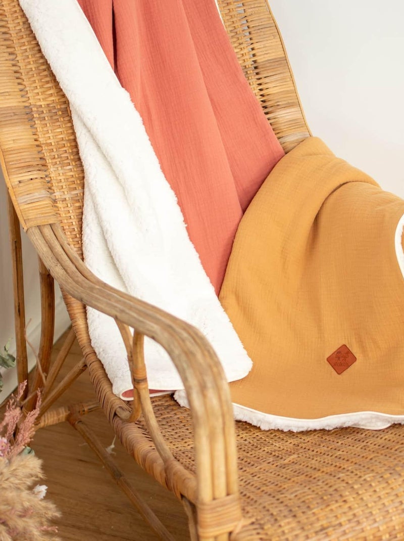 Cobertor bebê reversível sherpa | sevira kids Castanho-claro - Kiabi