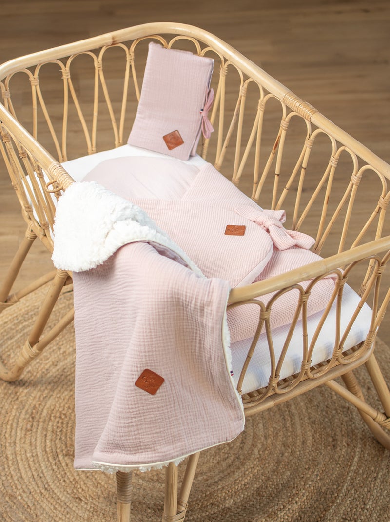 Cobertor bebê reversível sherpa | sevira kids Rosa - Kiabi