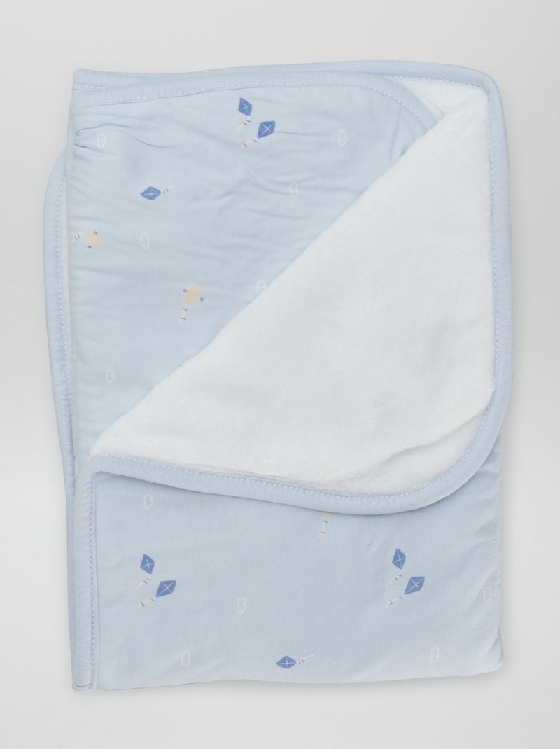 Cobertor com estampado AZUL - Kiabi