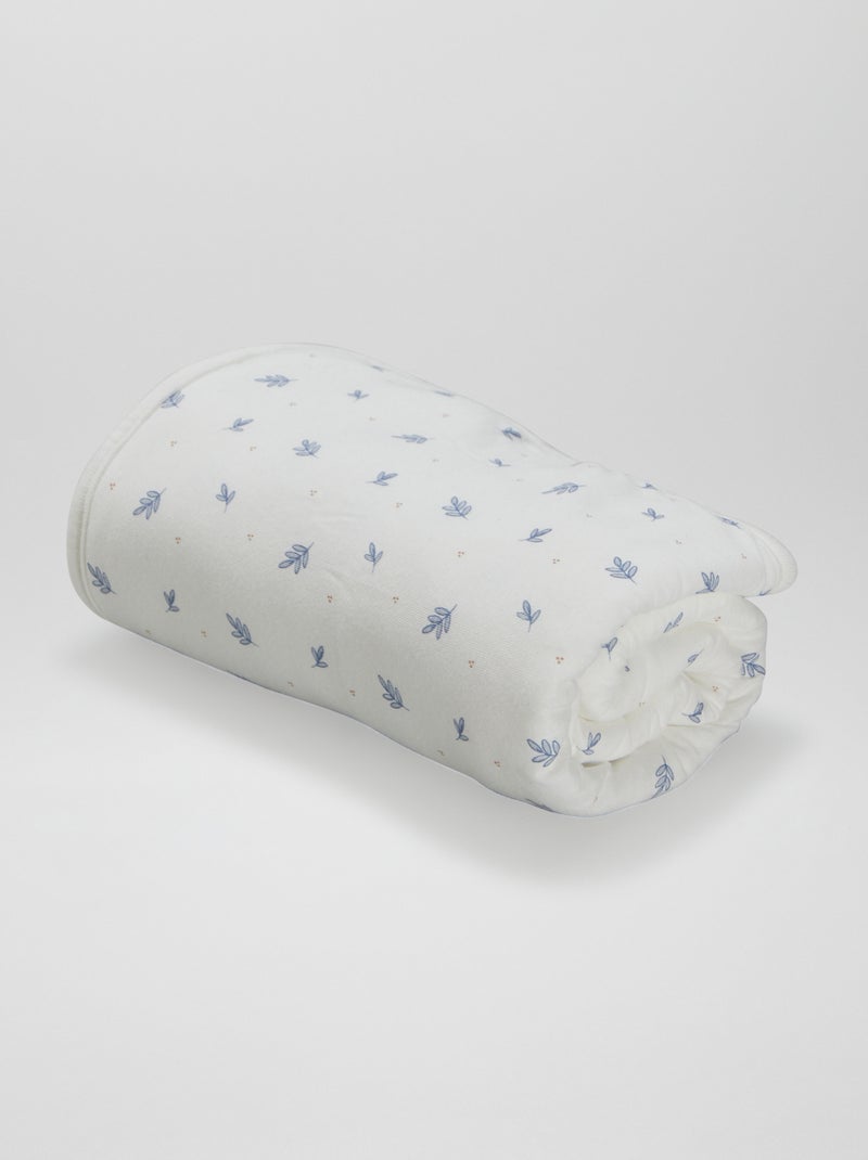 Cobertor com estampado BRANCO - Kiabi