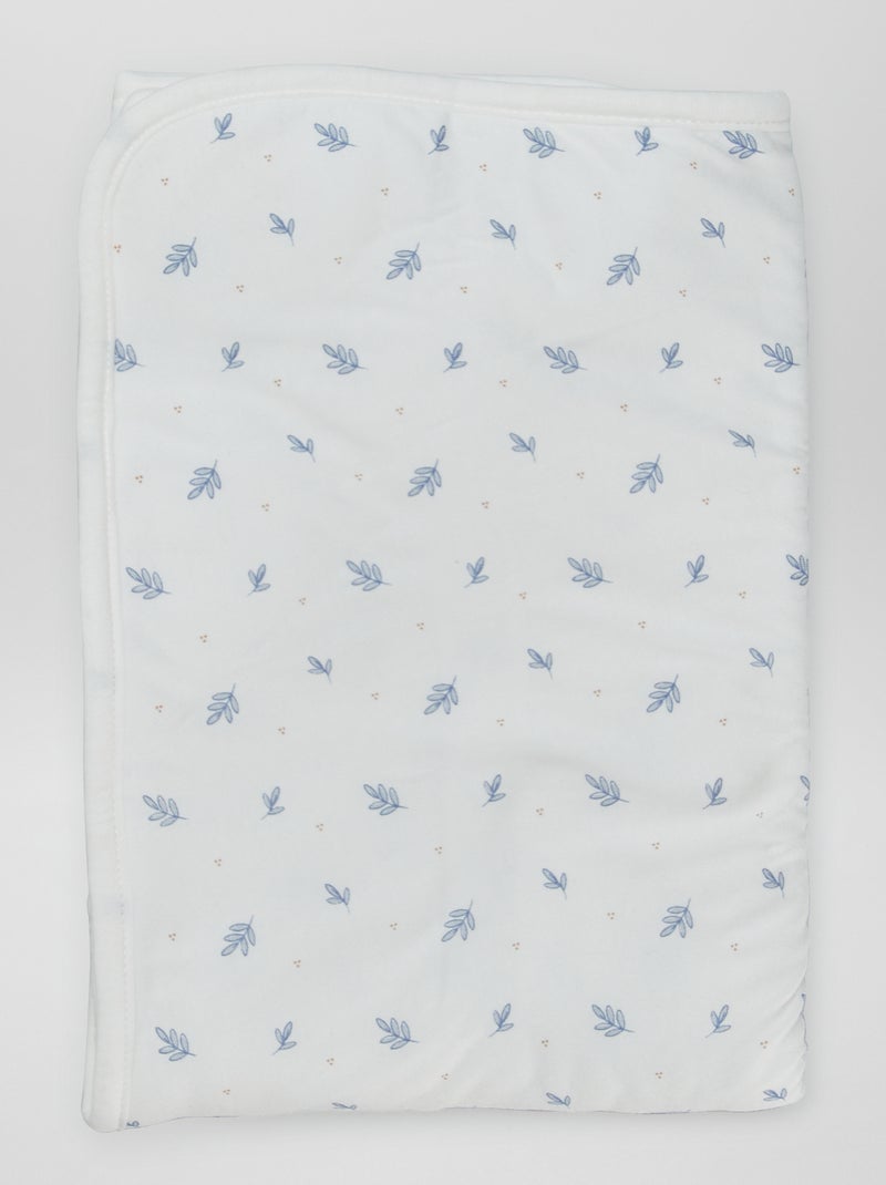 Cobertor com estampado BRANCO - Kiabi