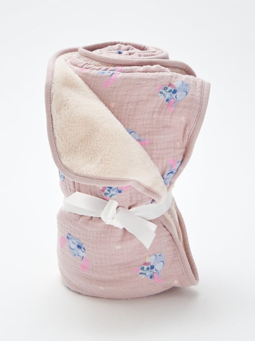 Cobertor de algodão e polar 'Stitch' - Kiabi