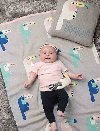 Cobertor de bebê em algodão orgânico gots | sevira kids