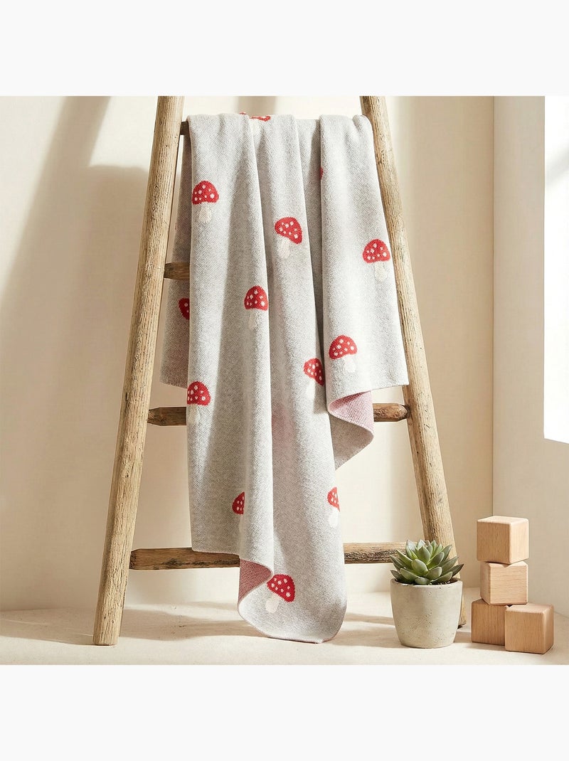 Cobertor de bebê em algodão orgânico gots | sevira kids Cinza - Kiabi
