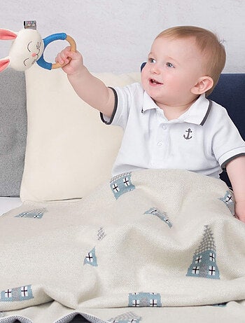 Cobertor de bebê em algodão orgânico gots | sevira kids