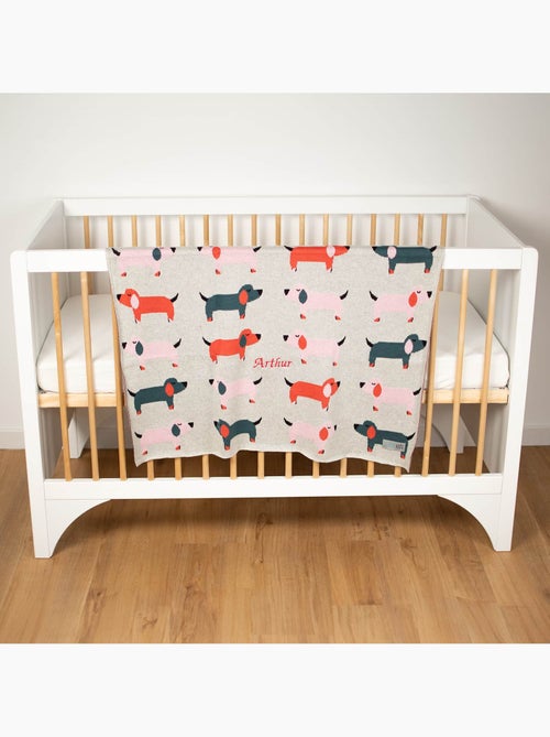 Cobertor de bebê em algodão orgânico gots | sevira kids - Kiabi Cobertor de bebê em algodão orgânico gots | sevira kids - Kiabi
