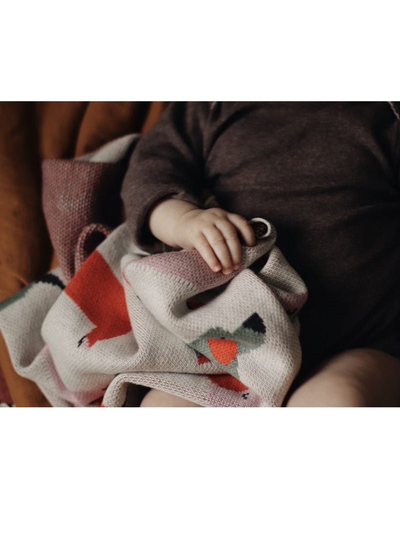 Cobertor de bebê em algodão orgânico gots | sevira kids Rosa - Kiabi