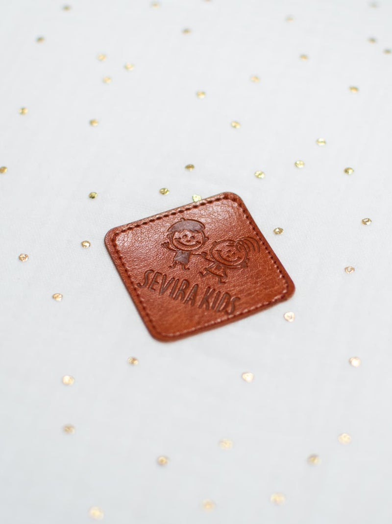 Cobertor de bebé em gaze de algodão | sevira kids Branco Dourado - Kiabi