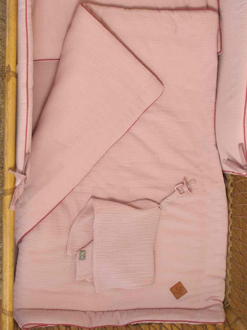 Cobertor de bebé em gaze de algodão | sevira kids Rosa velho - Kiabi