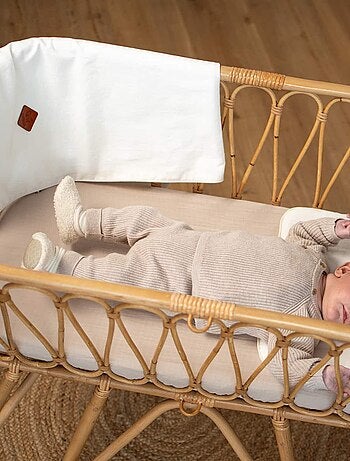 Cobertor de bebê leve e reversível em linho | sevira kids