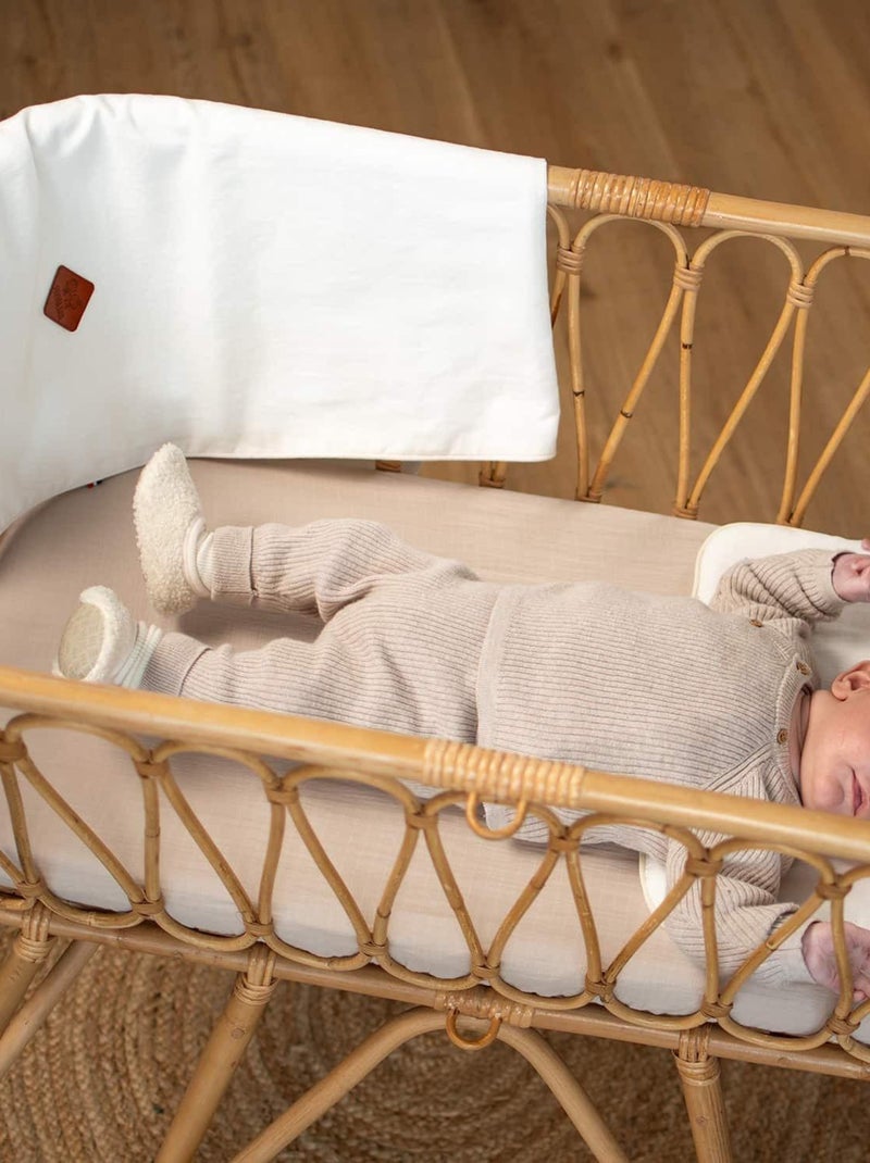 Cobertor de bebê leve e reversível em linho | sevira kids Bege - Kiabi