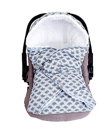 Cobertor de bolsa de dormir reversível em algodão para bebê | sevira kids