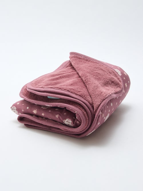 Cobertor dupla face 'Disney' 'Marie' em jersey de algodão 80x100 cm - Kiabi