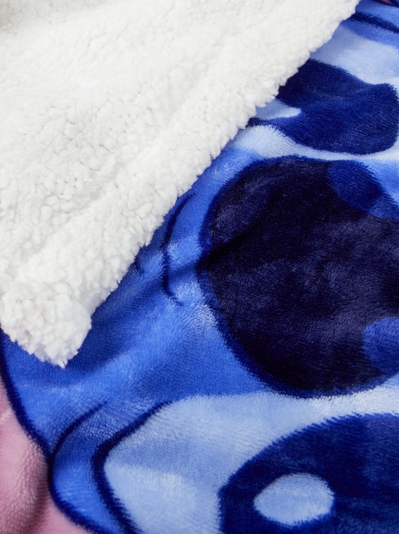 Cobertor efeito lã de carneiro 'Stitch' ROSA - Kiabi