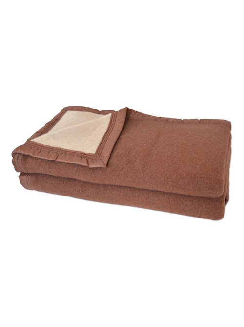 Cobertor em 100% lã nova pura 500g/m² - Kiabi Cobertor em 100% lã nova pura 500g/m² - Kiabi