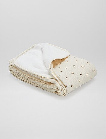 Cobertor em gaze de algodão - Kiabi