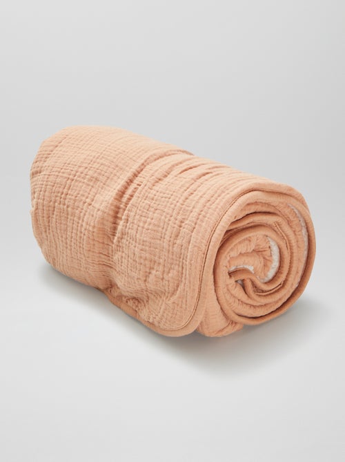 Cobertor estampado com interior efeito polar 80x100 cm - Kiabi