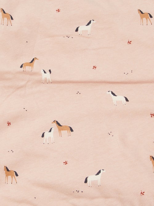 Cobertor estampado com interior em malha polar - Kiabi