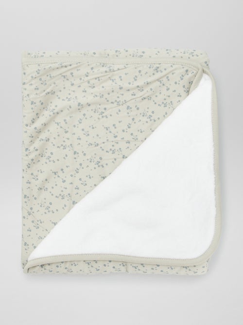 Cobertor estampado com interior em malha polar - Kiabi