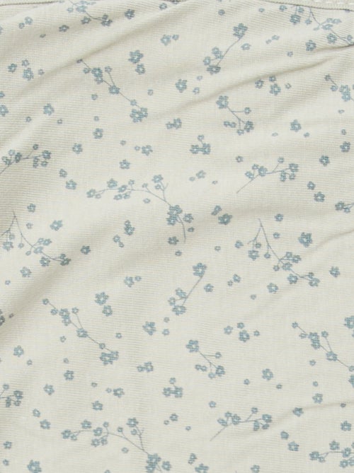 Cobertor estampado com interior em malha polar - Kiabi