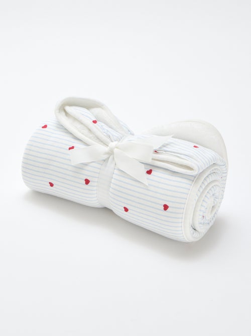 Cobertor estampado em algodão jersey - Kiabi