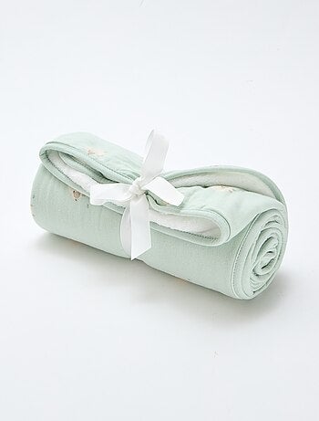 Cobertor estampado em algodão jersey