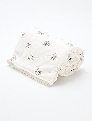 Cobertor estampado em algodão jersey