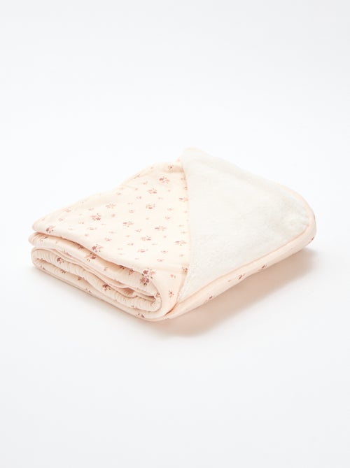 Cobertor estampado em algodão jersey - Kiabi