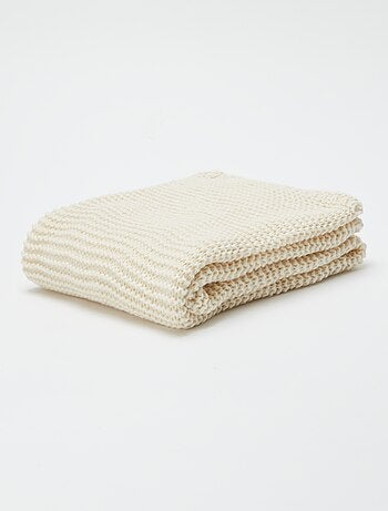Cobertor grosso em malha - Kiabi Home