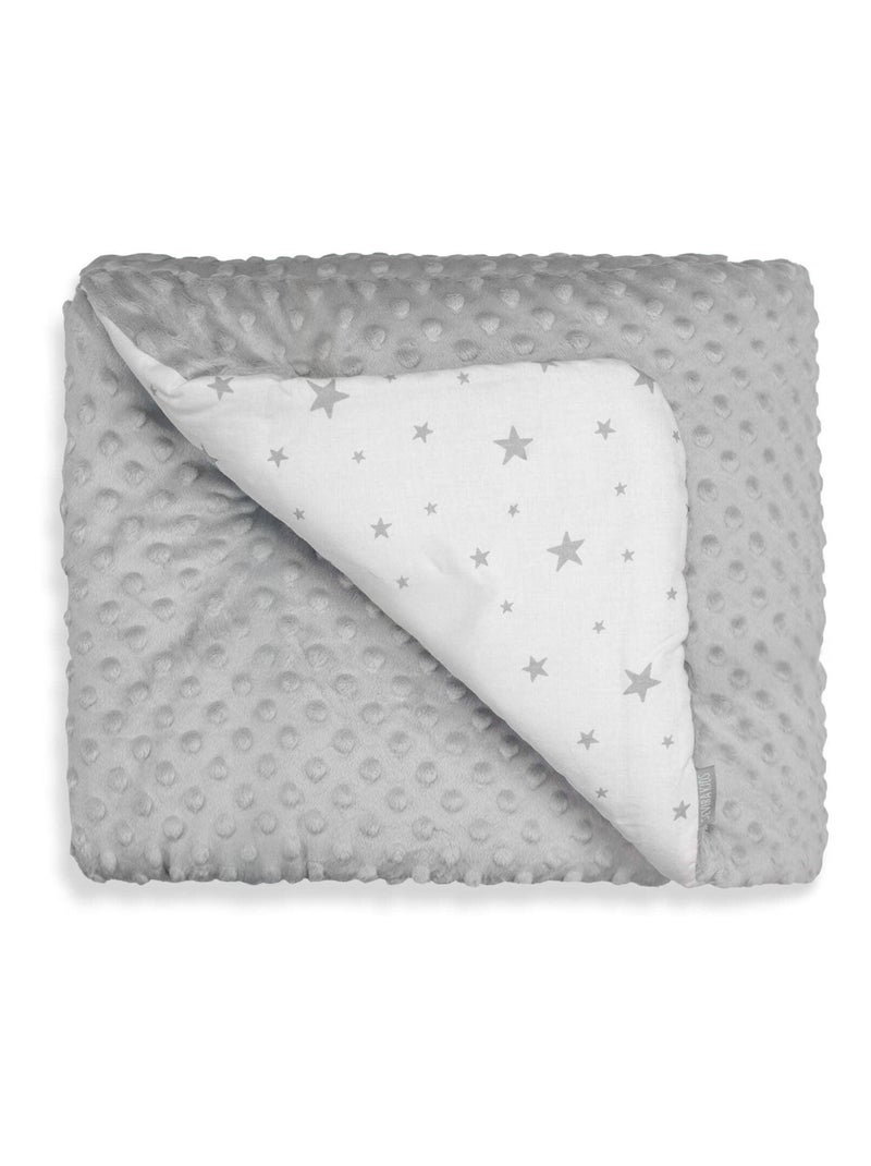Cobertor infantil reversível em minky | sevira kids Cinza - Kiabi