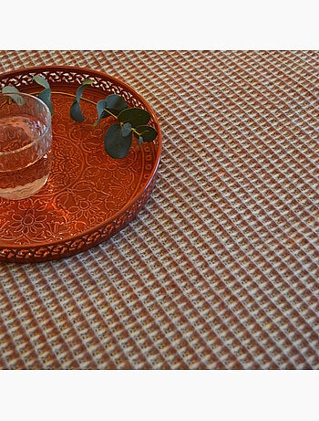 Cobertor jacquard de algodão com padrão xadrez