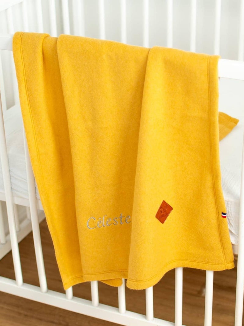 Cobertor para bebê em algodão polar | sevira kids Mostarda - Kiabi