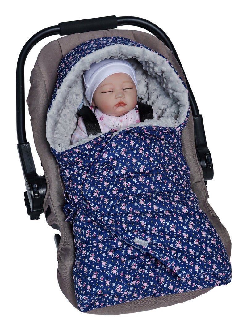 Cobertor para bebé tipo saco reversível em algodão | sevira kids Azul - Kiabi
