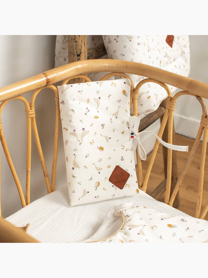 Cobertura de bebé leve e reversível em minky | sevira kids Bege - Kiabi