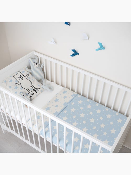 Cobertura de bebê reversível em algodão orgânico gots | sevira kids - Kiabi Cobertura de bebê reversível em algodão orgânico gots | sevira kids - Kiabi