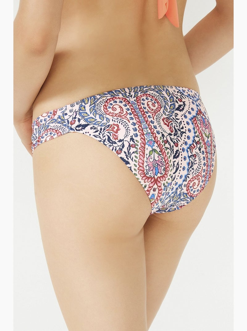 Coco hipkini parte de baixo de biquíni penti Branco / Azul / Vermelho - Kiabi