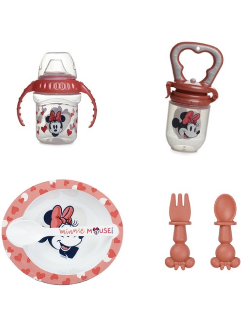 Cofre de alimentação bebê minnie mouse thermobaby com copo 250 ml - Kiabi
