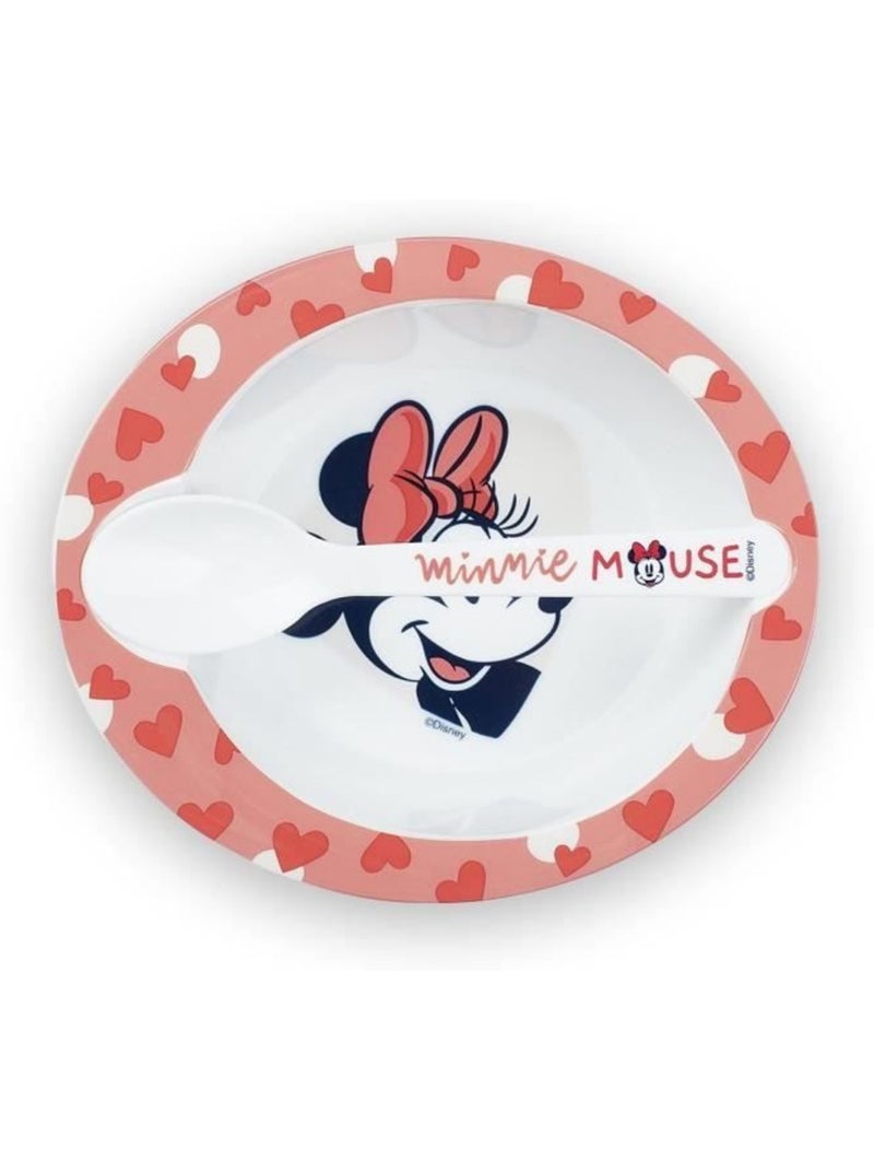 Cofre de alimentação bebê minnie mouse thermobaby com copo 250 ml Rosa - Kiabi